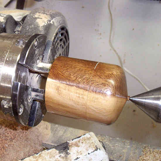Figure 14: Tutorial - Turning a Lidded Box
Picture used in tutorial found on the General Woodworking Board.
