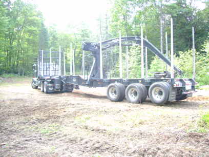 log truck 06
getting turned around 
