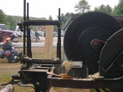 at fryeburg fair-06
show where the log is dogged in to be cut into shingles,a chase mill
