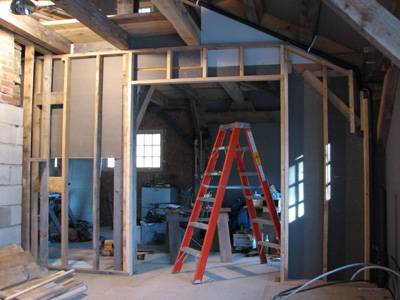 Pantry east wall framing
