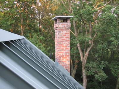 Roof plane and chimney
