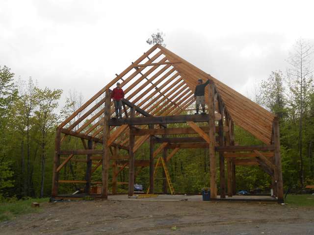 Customer projects (barns and out buildings) in Timber Framing/Log ...