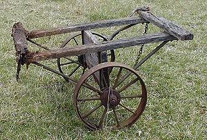 Lumber or timber cart
Patent date 1873.  Used at Frank Paxton lumber company in Kansas City, Missouri.
