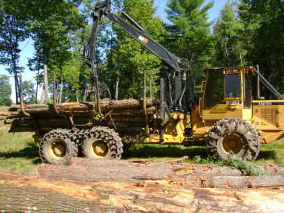 forwarder aug 06
unloading cedar and hemlock by the sawmill
