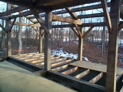 Shed interior looking SE
