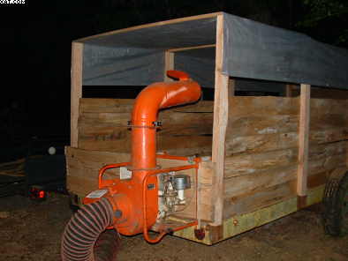 Sawdust blower on a bandmill in Sawmills and Milling