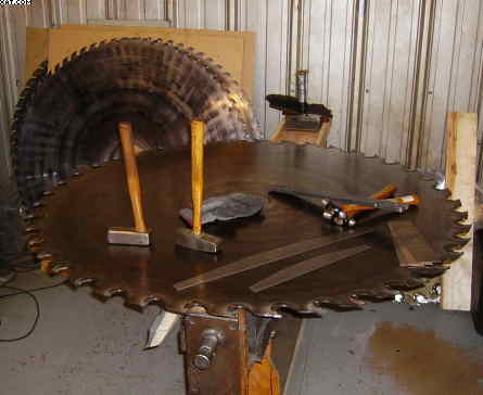 circular saw hammering in Sawmills and Milling