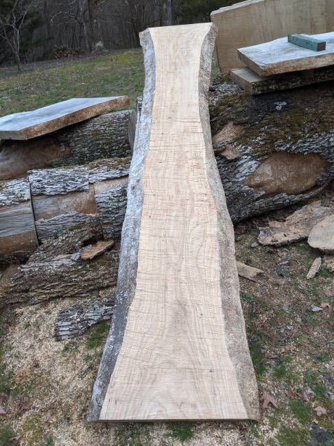 1st slab off the larger log
