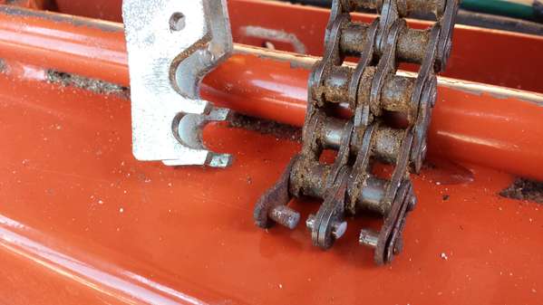 Bracket, Up/Down #50 Chain Tensioner bent and master link blown out (3)
