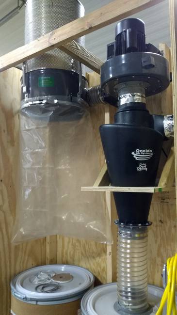 Two stage dust collector - Harbor Freight mod. in Sawmills and Milling