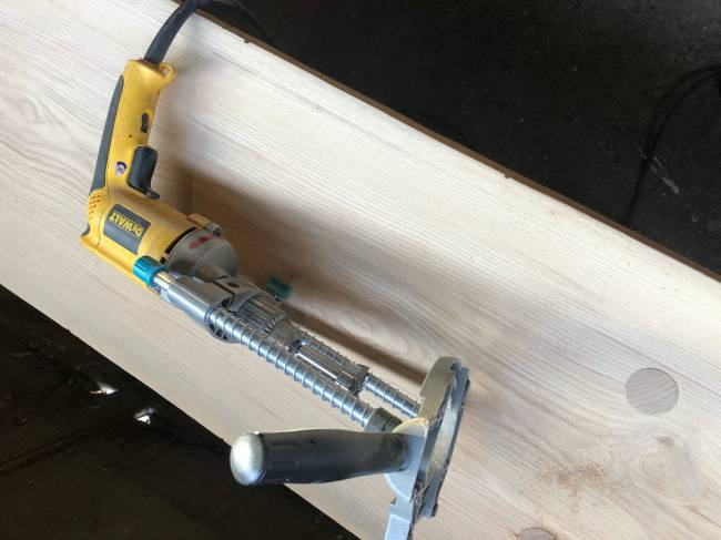 Drill jig
Drill jig for tenon holes 12/11/2020
