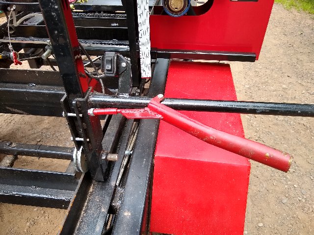 Push bar with throttle and winch control switch
